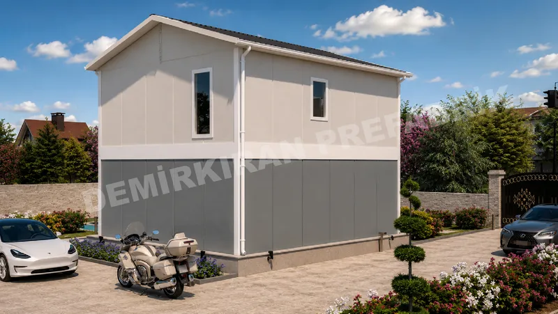 2+1 · 108 m² · Kétszintes előregyártott ház kép 3