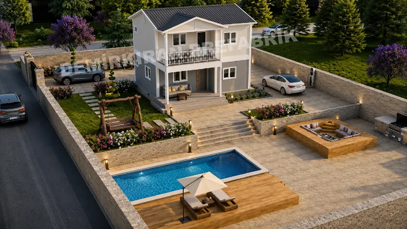 2+1 · 108 m² · Kétszintes előregyártott ház kép 5
