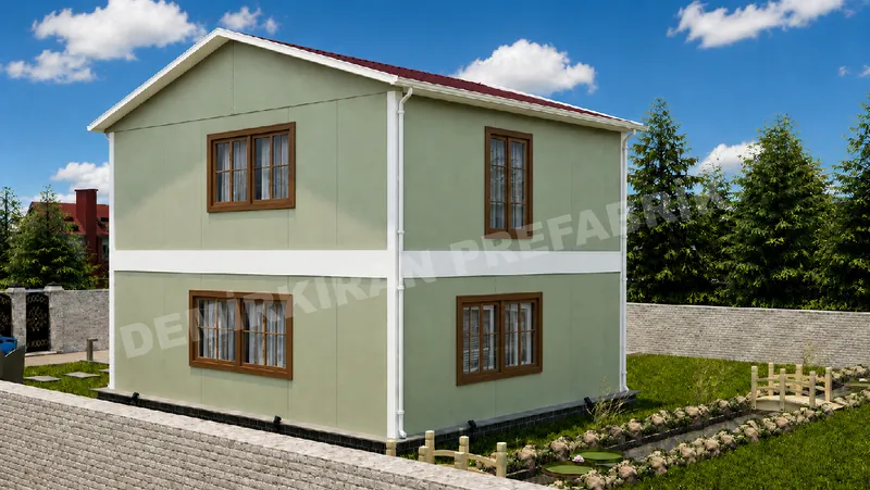 2+1 · 132 m² · Двуетажна сглобяема къща изображение 4