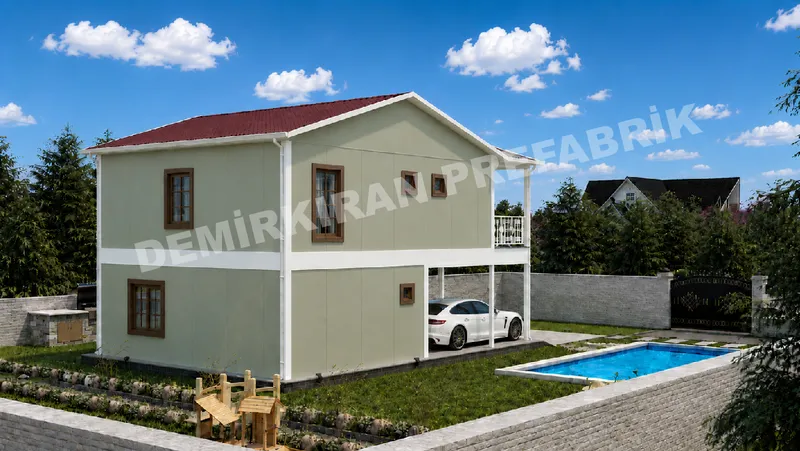 2+1 · 132 m² · Двуетажна сглобяема къща изображение 7