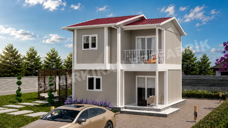 2+1 95 m² İki Katlı Prefabrik Konut görsel 2