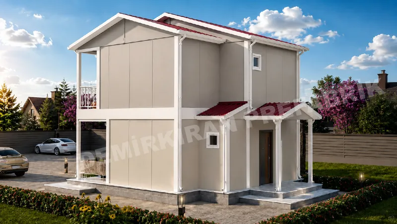 2+1 95 m² İki Katlı Prefabrik Konut görsel 3