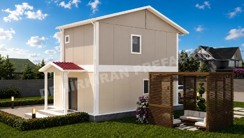 2+1 95 m² İki Katlı Prefabrik Konut görsel 4