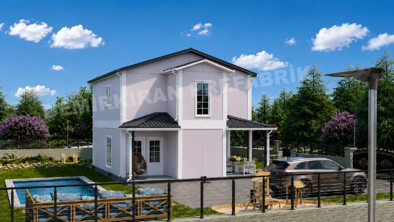 3+1 · 140 m² · Двуетажна сглобяема къща изображение 3