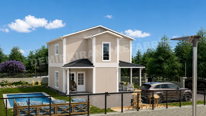 3+1 · 140 m² · Двуетажна сглобяема къща изображение 5