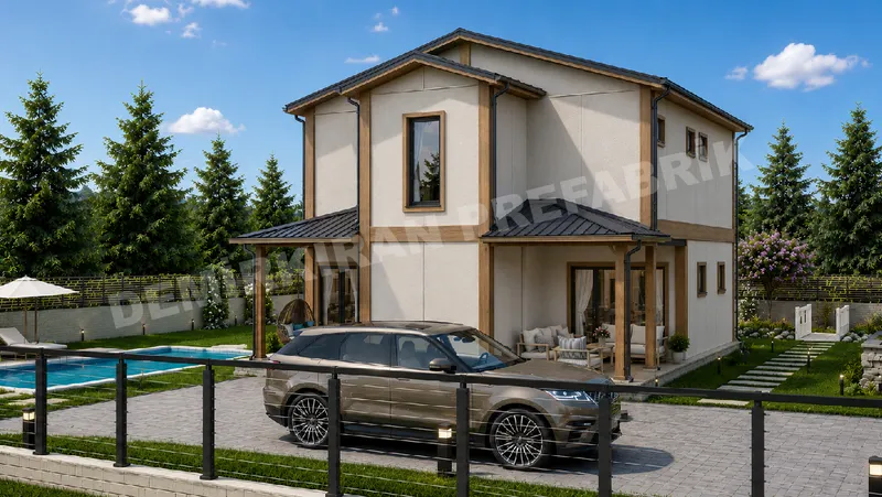 3+1 · 140 m² · Двуетажна сглобяема къща изображение 6