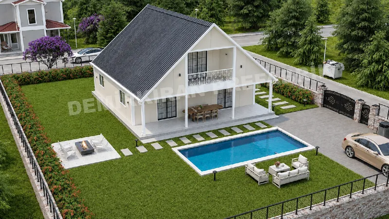 3+1 · 156 m² · Διώροφη προκατασκευασμένη κατοικία