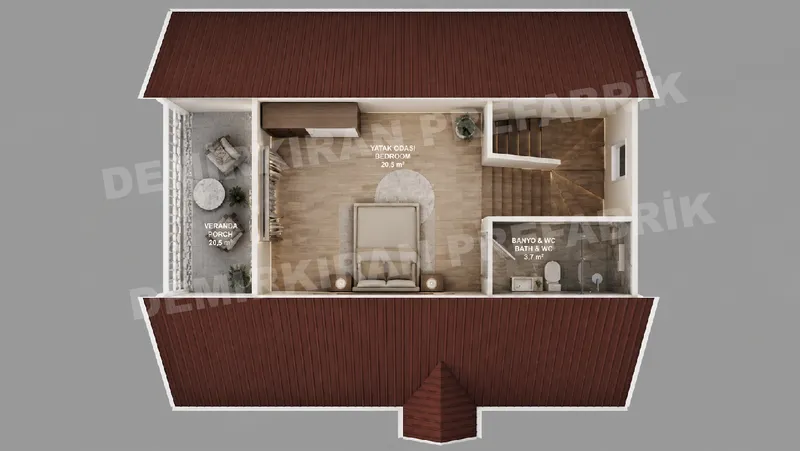 3+1 · 156 m² · Διώροφη προκατασκευασμένη κατοικία εικόνα 8