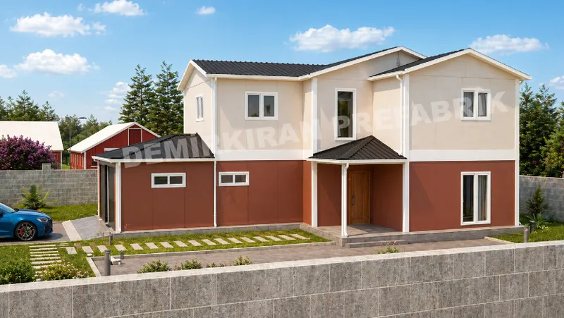 3+1 · 200 m² · Двуетажна сглобяема къща изображение 5