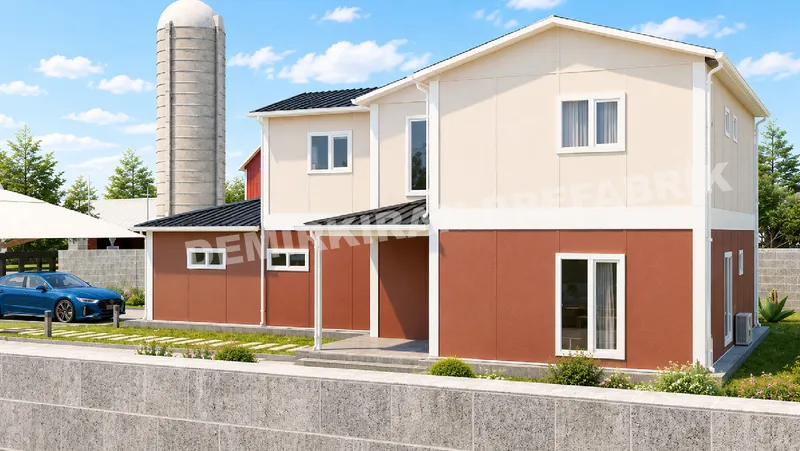 3+1 · 200 m² · Двуетажна сглобяема къща изображение 7