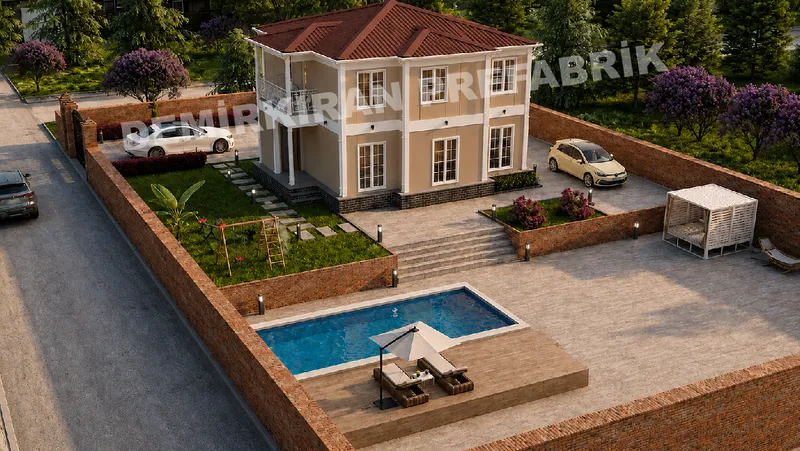 4+1 · 174 m² · Монтажна куќа на кат слика 3