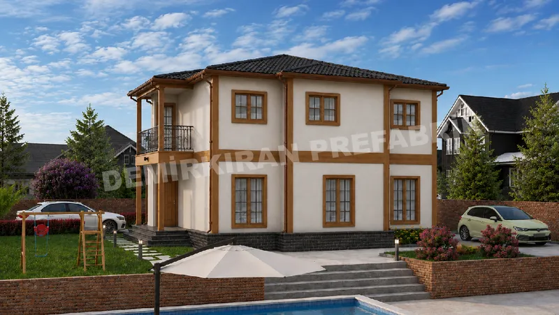 4+1 · 174 m² · Монтажна куќа на кат слика 4