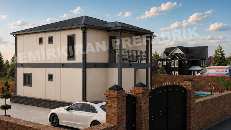 4+1 · 174 m² · Монтажна куќа на кат слика 6