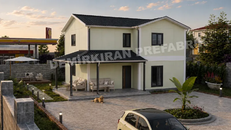 4+1 182 m² İki Katlı Prefabrik Konut