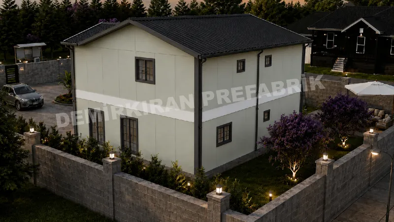 4+1 182 m² İki Katlı Prefabrik Konut görsel 3