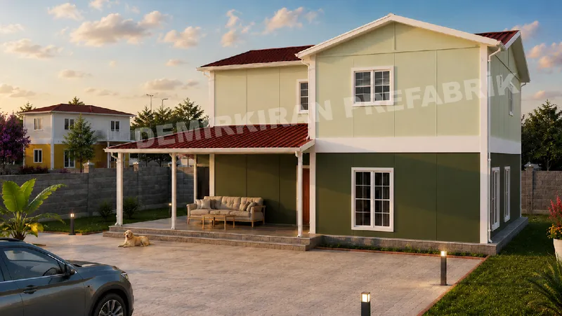 4+1 182 m² İki Katlı Prefabrik Konut görsel 4