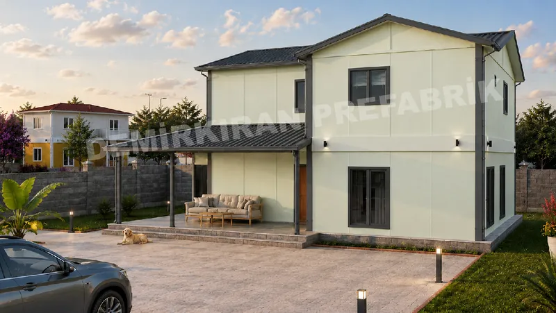 4+1 182 m² İki Katlı Prefabrik Konut görsel 6