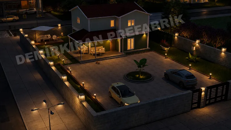 4+1 182 m² İki Katlı Prefabrik Konut görsel 8