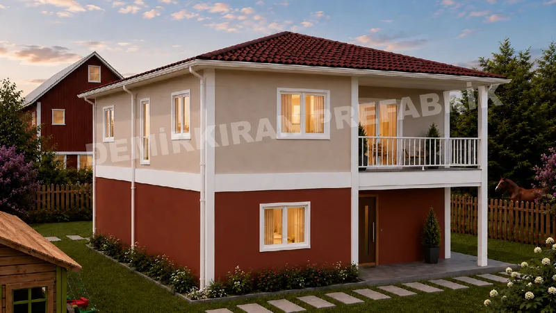 5+1 · 213 m² · Zweigeschossiges Fertighaus Bild 7