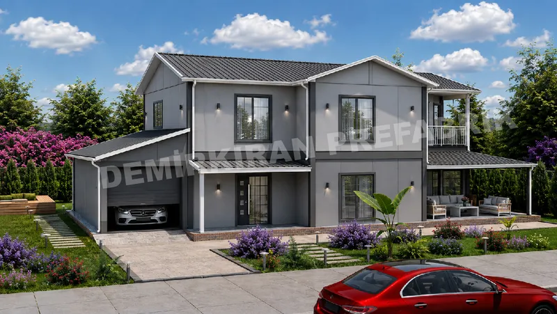 5+1 · 271 m² · Kétszintes előregyártott ház kép 2