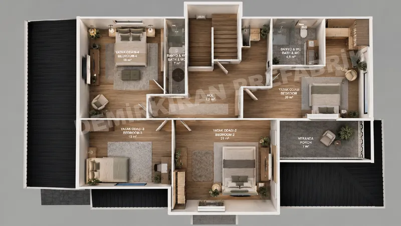 5+1 · 271 m² · Kétszintes előregyártott ház kép 6
