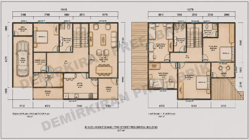 5+1 · 271 m² · Kétszintes előregyártott ház kép 8