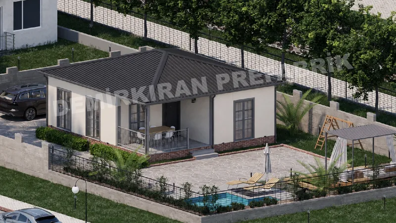 1+1 · 63 m² · Parterowy dom prefabrykowany