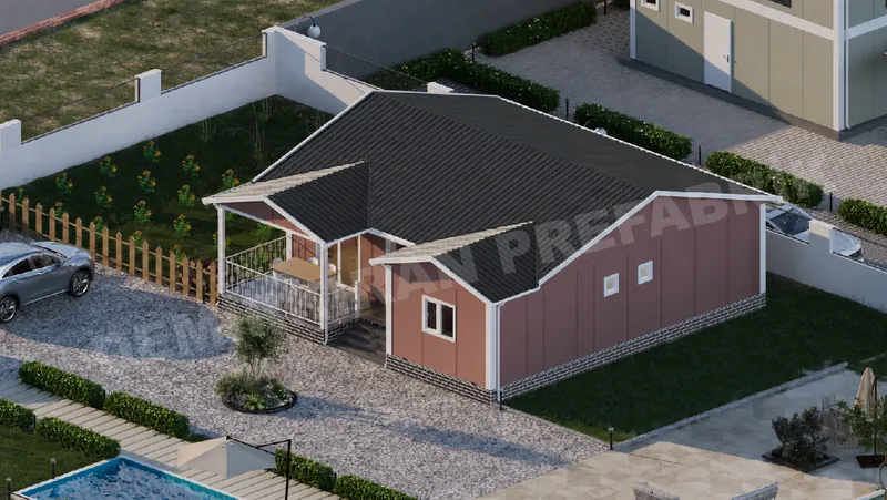 2+1 · 100 m² · Parterowy dom prefabrykowany zdjęcie 4