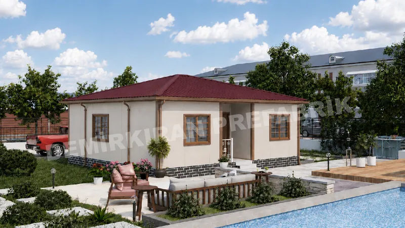 2+1 · 64 m² · Casa pré-fabricada térrea imagem 3