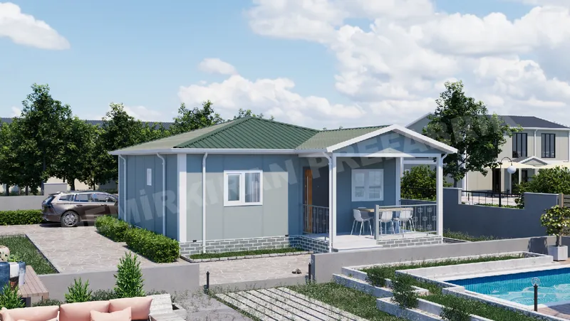 2+1 · 66 m² · Egyszintes előregyártott ház kép 4