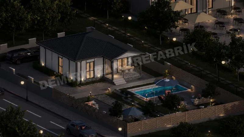 2+1 · 66 m² · Egyszintes előregyártott ház kép 7