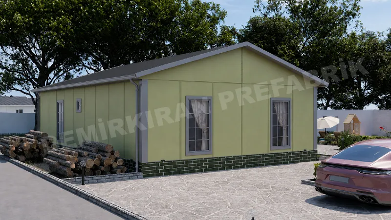 3+1 104 m² Tek Katlı Prefabrik Konut görsel 4