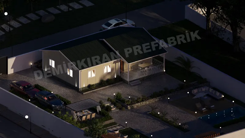 3+1 104 m² Tek Katlı Prefabrik Konut görsel 5