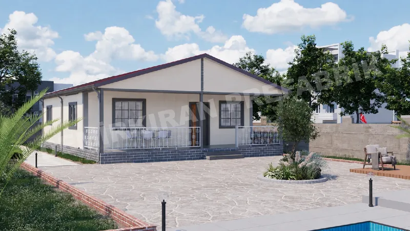 3+1 106 m² Tek Katlı Prefabrik Konut