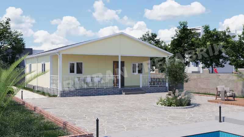 3+1 106 m² Tek Katlı Prefabrik Konut görsel 2