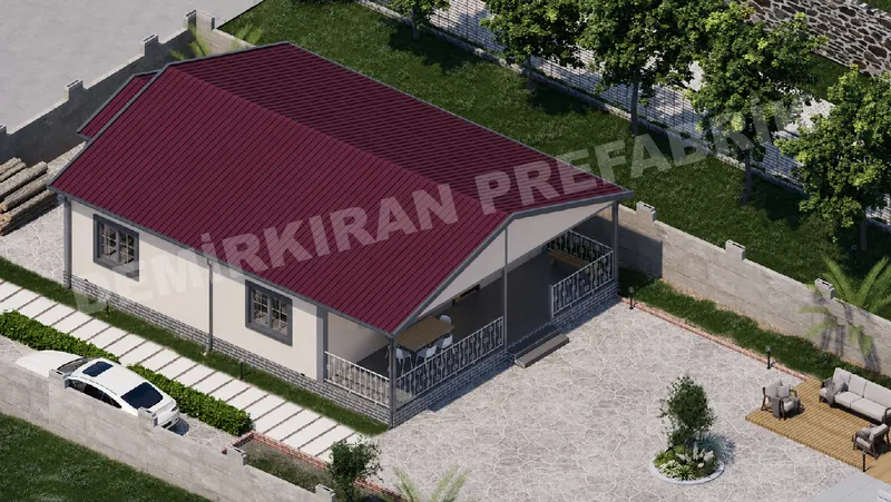3+1 106 m² Tek Katlı Prefabrik Konut görsel 5