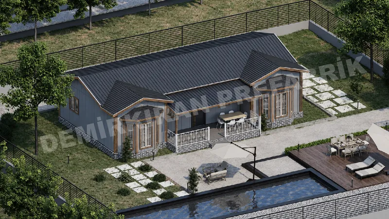 3+1 109 m² Tek Katlı Prefabrik Konut