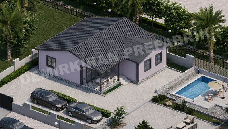 3+1 115 m² Tek Katlı Prefabrik Konut