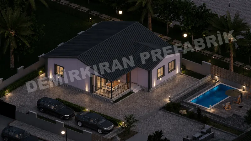 3+1 115 m² Tek Katlı Prefabrik Konut görsel 6