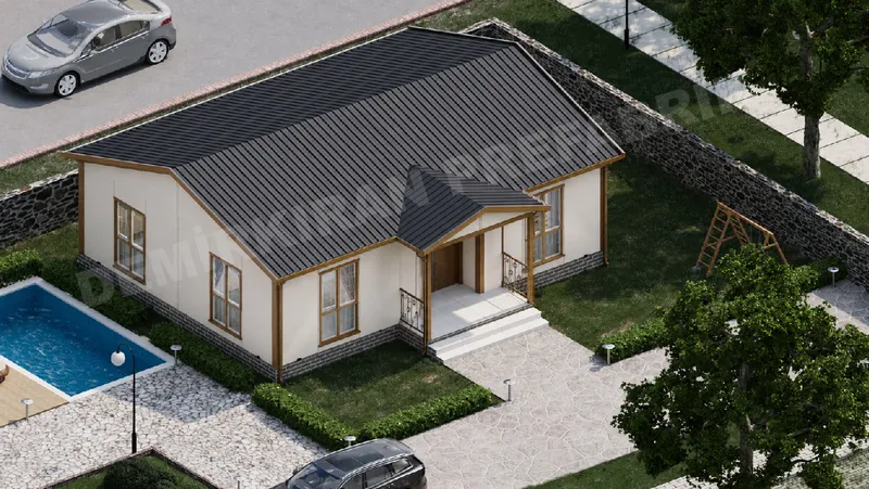 3+1 · 82 m² · Casa prefabbricata a un piano