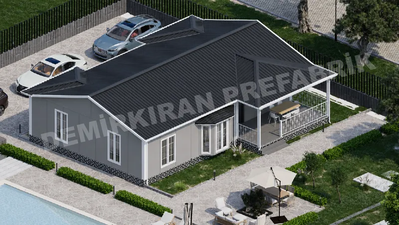 4+1 125 m² Tek Katlı Prefabrik Konut