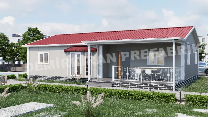 4+1 125 m² Tek Katlı Prefabrik Konut görsel 4