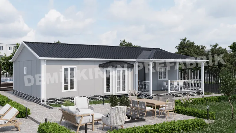 4+1 125 m² Tek Katlı Prefabrik Konut görsel 5