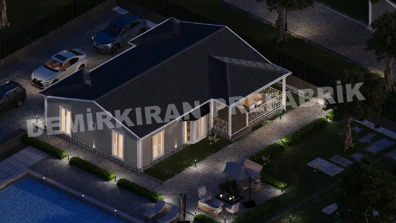 4+1 125 m² Tek Katlı Prefabrik Konut görsel 7